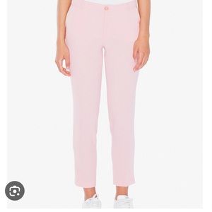 Pink American Apparel tapered leg crepe trousers Sz M #0121